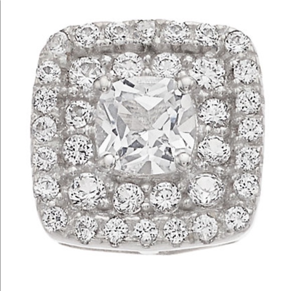 Genuine Diamond & Created White Sapphire Sterling - Picture 4 of 7